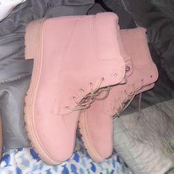 Cute Pink Women Boots