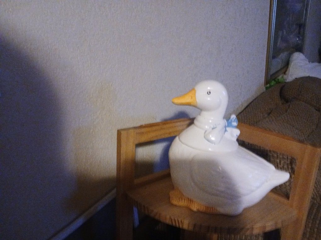 Goose Cookie Jar