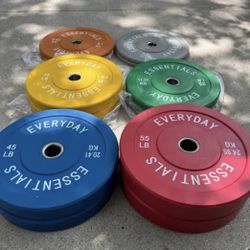 New In Box Bumper Plates - 370lbs