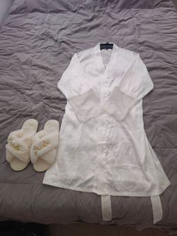 Bridal Robe & Slippers