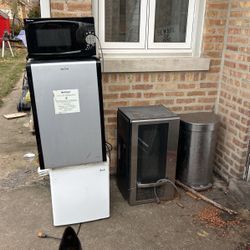 Mini Fridge And Microwave 