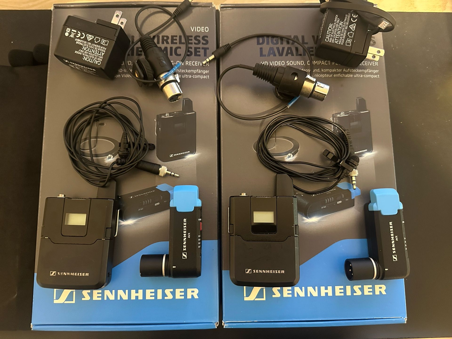 2x Sennheiser AVX Digital Wireless Lavalier Mic Sets (ME2) β $550 Each or $1,000 for Both