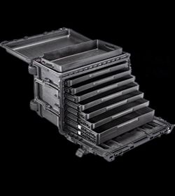 Pelican 0450 Mobile Tool Chest - 7 Drawer - Black
