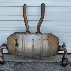 11-15 AUDI Q7 REAR MUFFLER EXHAUST WITH TIPS