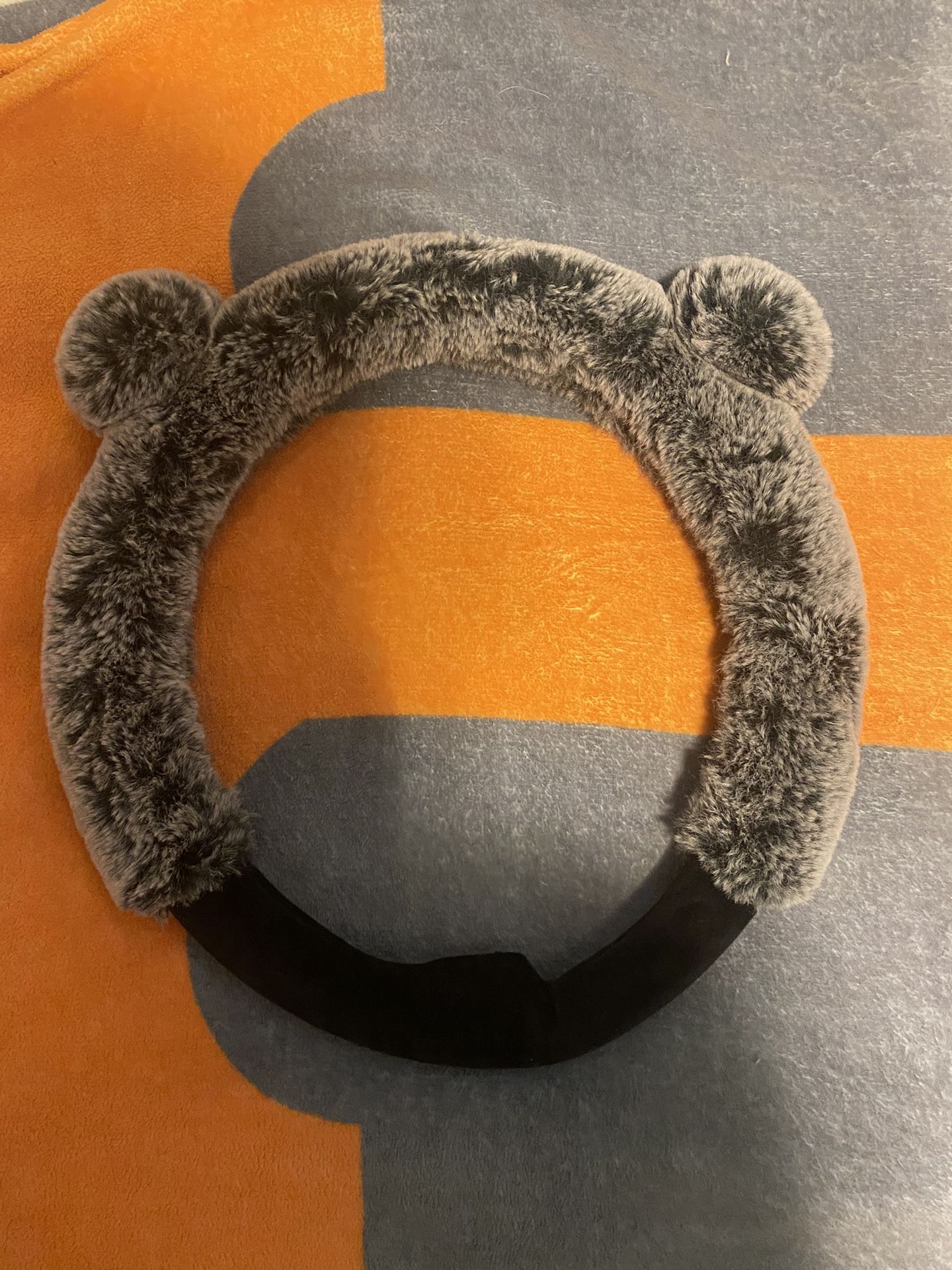 Faux Fur Bear Ear Steering Wheel Covers