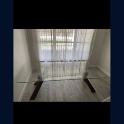 Glass Dining Table 