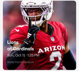 Arizona Cardinals vs Detroit Lions Green Lot Parking Pass