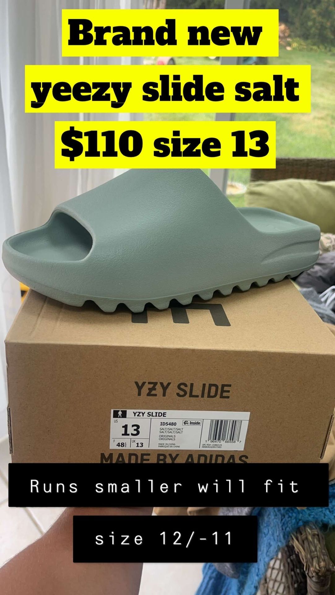 Yeezy Slide Salt Size 13