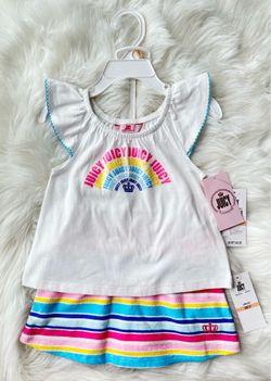 juicy couture girls 2 piece set - size 2T - Shirt  & Skirt