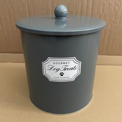 Dog Treat Tin Storage Canister