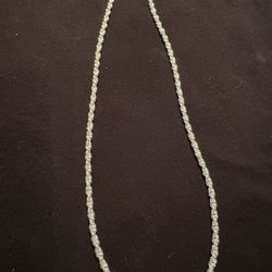 21” 5mm Rope Chain Sterling Silver Over Brass 