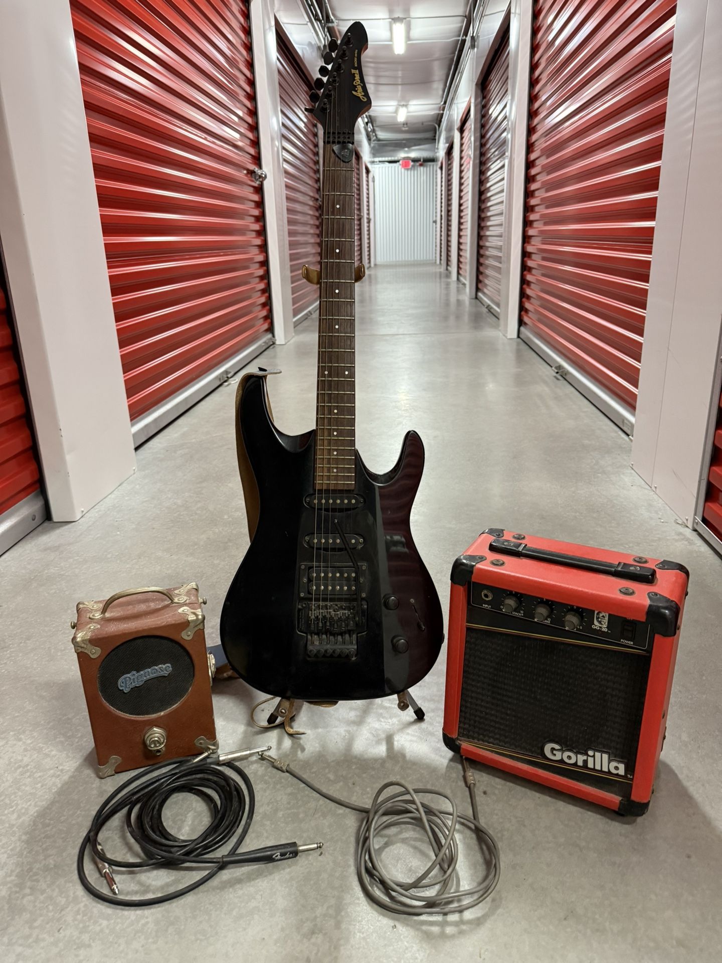 Aria Pro II Magna Series - Black Electric Guitar