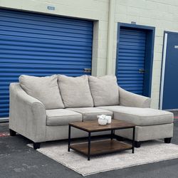 Beige Sectional Sofa w/ Chaise