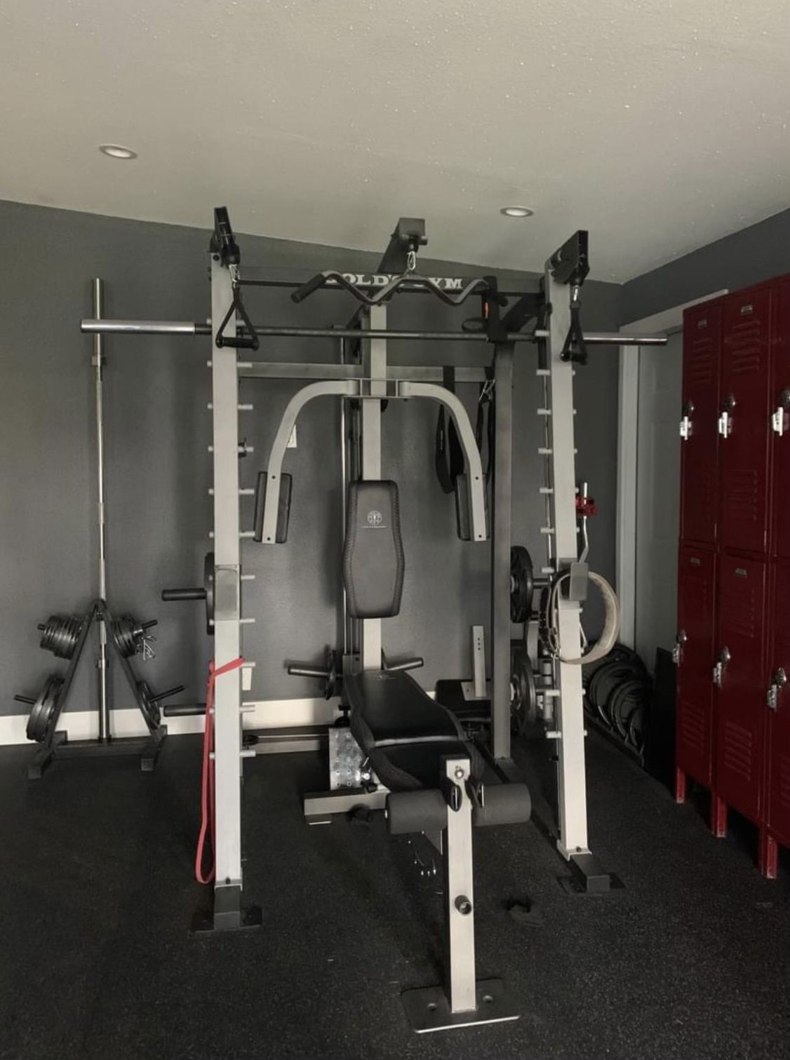 Gold's Gym Smith Machine and Cable Machine