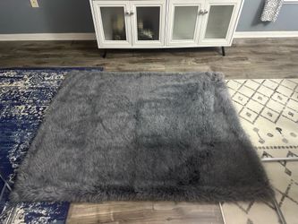 faux fur throw rug