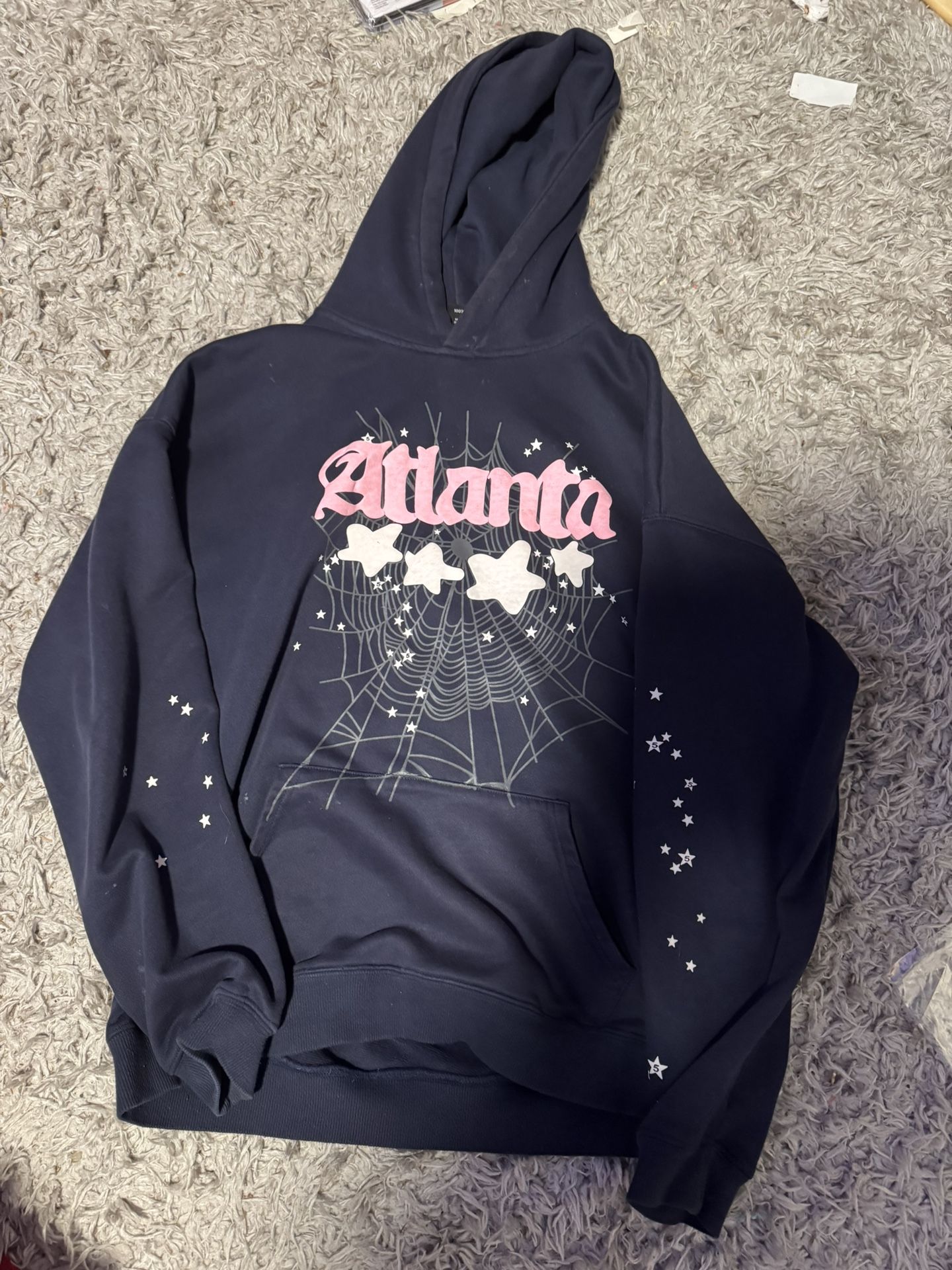 Sp5der Atlanta Hoodie ‘navy Blue’