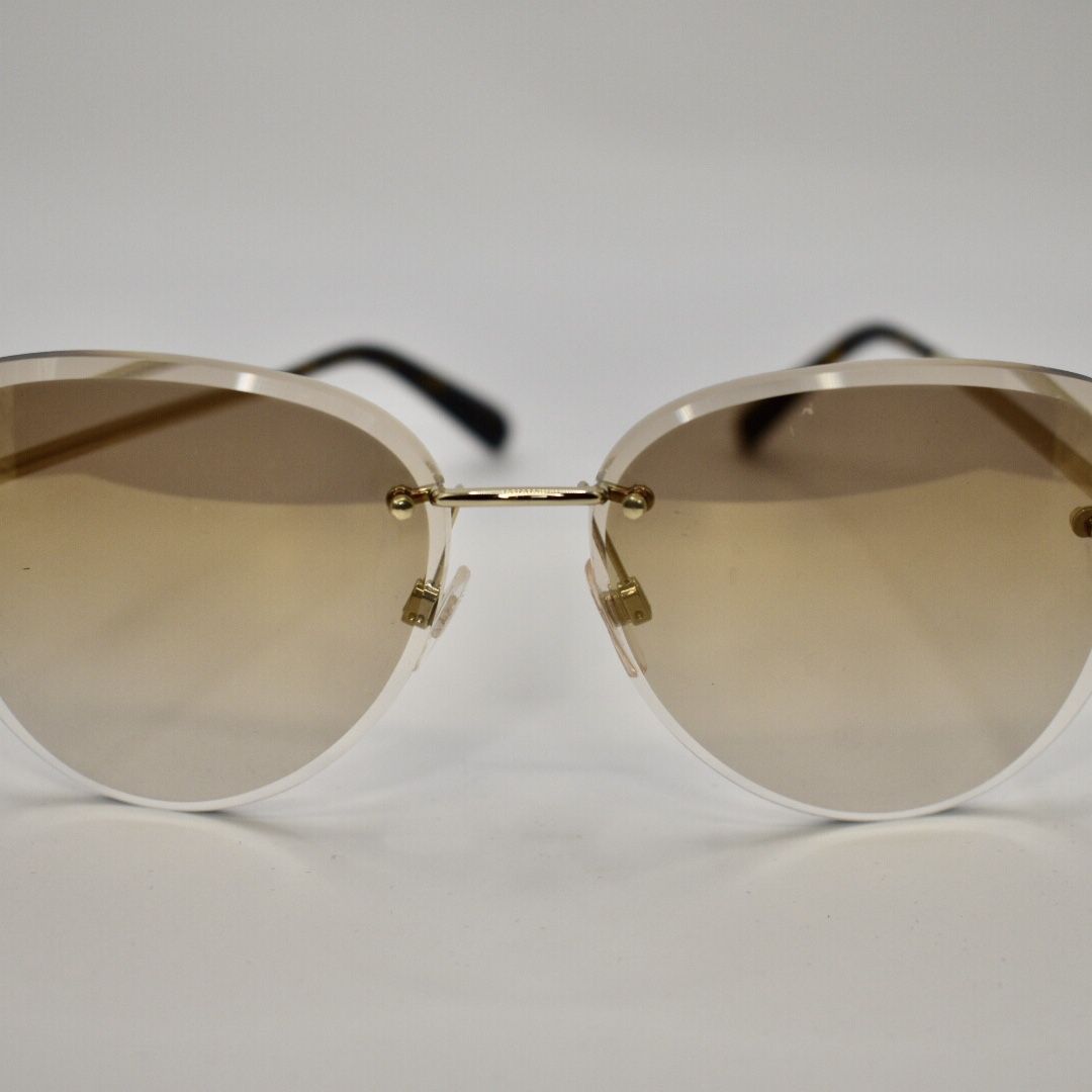 Original Chanel Chic Sunglasses CC Gold metal frame 4239