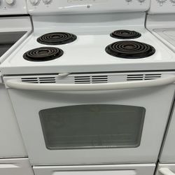 Self Clean White Stove 