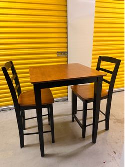 Mesa bar con 2 sillas