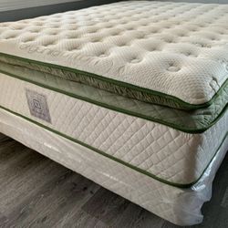 Ck Organic Elite Superior Hybrid Cool Gel Memory Foam Pillow Top 14inch Mattress 