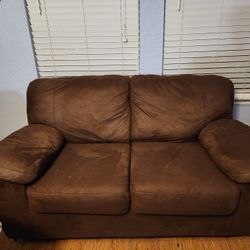 Ashleys,brown,regular Sofa,love Seat,