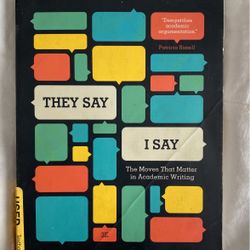 They Say I Say College English Book
