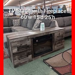 😍 TV Stand With Fireplace 