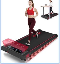 Walking Pad with 10% Incline Treadmills for Home, 4 in 1 6.2MPH Walking Pad Under Desk Treadmill with Full Screen LED Display, 2.75HP Brushless Drive,