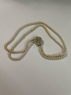 Vintage Faux Pearl Choker Necklace