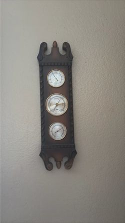 Vintage Wall-Mount Weather Station