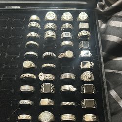 Solid Silver men rings