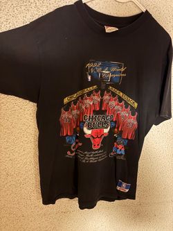 XL Vintage Nutmeg Embroidered Chicago Bulls 1992 Championship T-Shirt