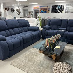 MANUAL RECLINING SOFA LOVESEAT LIVING ROOM SET ON CLEARANCE STORE CLOSING EVERYTHING MUST GI !!!***