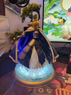 Aniplex FGO Saber Altria Pendragon 1/7 Deluxe Edition Figure w/ LED Base