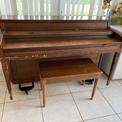 Upright Piano with Bench