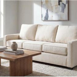BRAND NEW Living Spaces Cream Beige 91" Sofa - Can Deliver!
