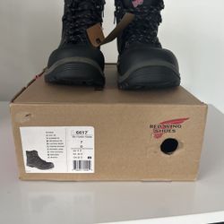 Red Wing Shoes Style 6617, Size 7 D , Safety Toe , Waterproof, EH , Oil/ Slip Resistant 