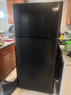 Black refrigerator