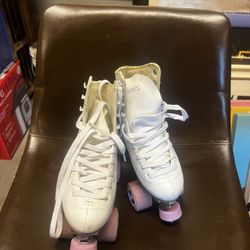 White Roller Skates Size 6