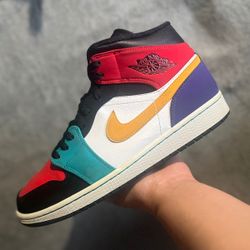 Jordan Mid 1 “Multi-Color” - Size 10