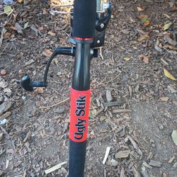 Ugly stick fishing rod. And the reel is a Shakespeare