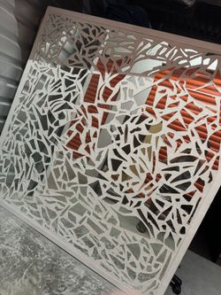 shattered glass wall art 