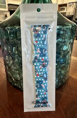 New- Disney Inspired Stitch Watch Band To Fit Apple Watch 42/44/45 Mm