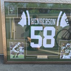 New York Jets AUTHENTIC Jersey NFL In a Professional Frame And Matted!  🏈 
