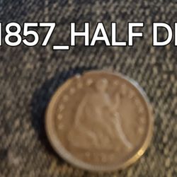 ERROR Civil War Half Dime 