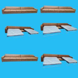 BRAND NEW SECTIONAL CHAISE LOUNGE SOFAS   With SLEEPER 