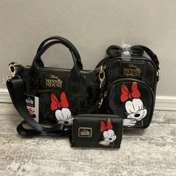 NWT Minnie Mini Purse, Phone Crossbody Bag, And Wallet