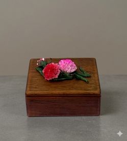 Handcrafted Solid Wood Trinket Box
