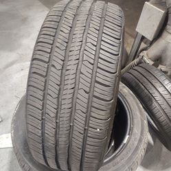 FOUR LOW MILEAGE GOODYEAR EAGLE SPORT 225/55/18. 98V TIRES