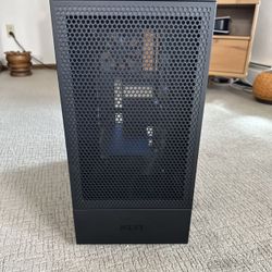 Black Nzxt H5 Quad Core Intel 3.6 GHz 16 GB RAM 500 GB SSD Nvidia GTX DDR5 Graphics Windows 64 Bit OS 